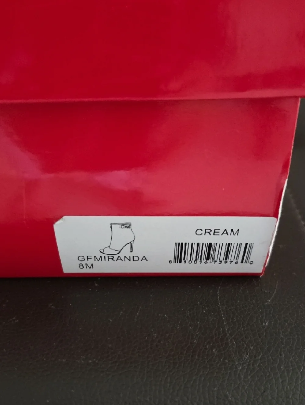 Guess Beige Peep-Toe Front-Zip Heeled Booties - Picture 5 of 6